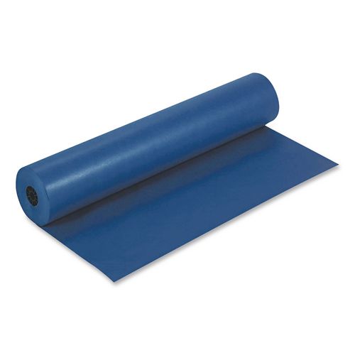Image of Pacon® P0063180 Rainbow Duo-Finish Colored Kraft Paper, 35 lb Wrapping Weight, 36" x 1,000 ft, Dark Blue