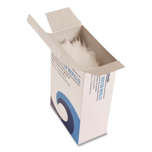 Image of Boardwalk® 96493-BWK 180 Duster Refills, Soft Fluffy Fibers, White, 10 Dusters/Box, 4 Boxes/Carton