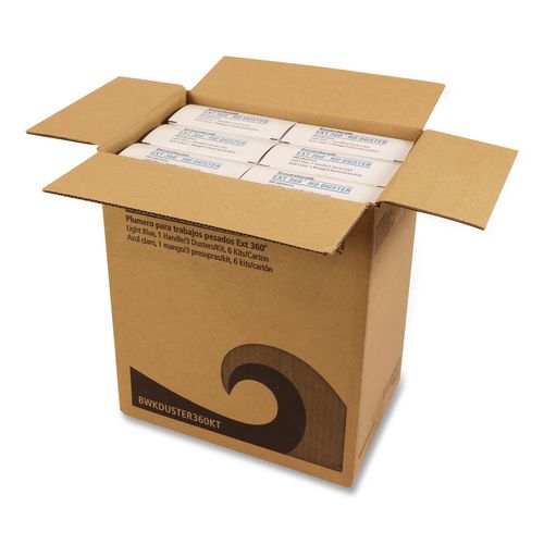 Image of Boardwalk® 96489-BWK Extension 360 HD Duster Kit, 18" to 36", (1) Handle and (3) Dusters/Kit, 6 Kits/Carton