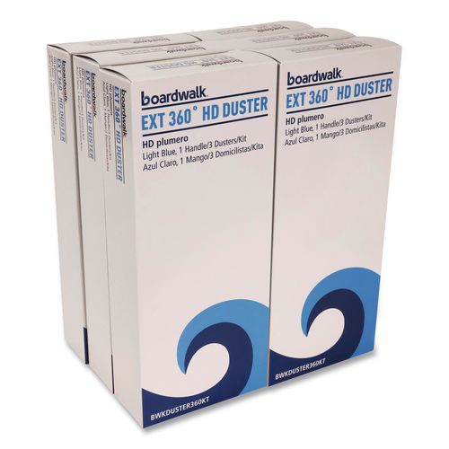 Image of Boardwalk® 96489-BWK Extension 360 HD Duster Kit, 18" to 36", (1) Handle and (3) Dusters/Kit, 6 Kits/Carton