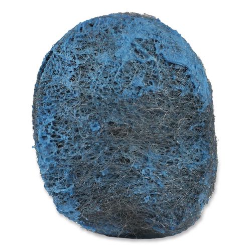 Image of Boardwalk® 96130-M-BWK Steel Wool Soap Pads, 3 x 2.5, Blue, 15 Pads/Box, 12 Boxes/Carton