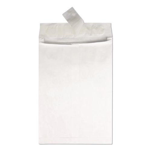 Image of Survivor® QUAR4500 Light 14 lb Tyvek Open End Expansion Mailer Value Pack, #13 1/2, Flip-Stik Flap, Redi-Strip Closure, 10 x 13, White, 100/CT