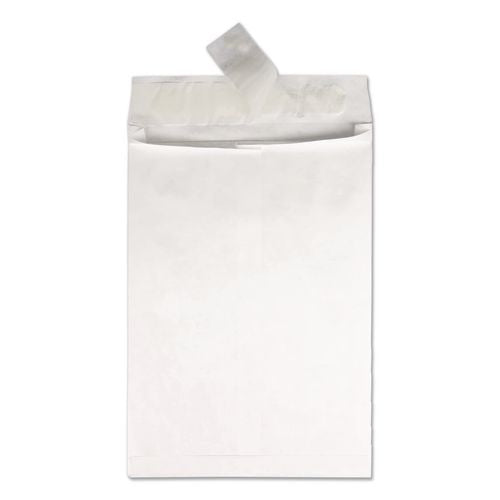 Image of Survivor® QUAR4520 14 lb Tyvek Open End Expansion Mailer Value Pack, #15 1/2, Flip-Stik Flap, Redi-Strip Closure, 12 x 16, White, 100/Carton