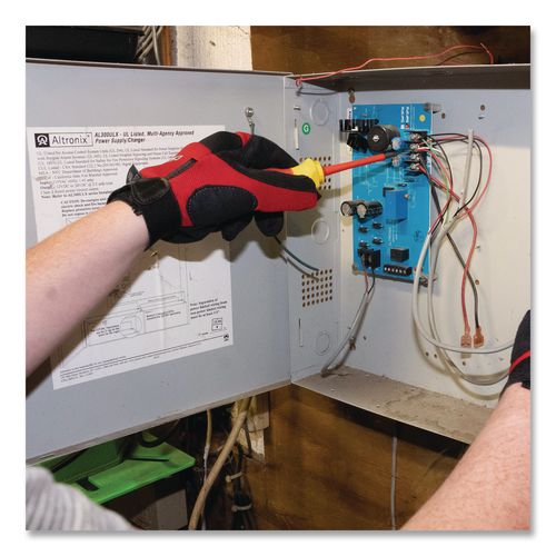 Image of OEMTOOLS® 22593 Insulated 10-Piece Interchangeable Bit Screwdriver Set, Metric Phillips and Slotted Blade Bits, Orange/Yellow Handle