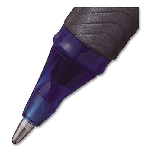 Image of Pentel® BL30-C EnerGel NV Gel Pen, Stick, Bold 1 mm, Blue Ink, Gray/Blue Barrel, Dozen