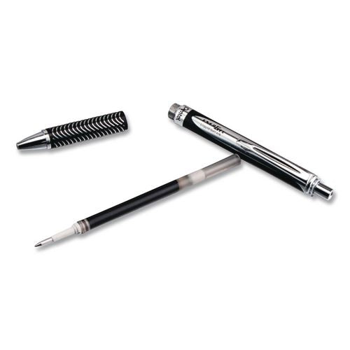 Image of Pentel® BL407A-A Energel Alloy Rt Gel Pen, Retractable, Medium 0.7 Mm, Black Ink, Black Barrel