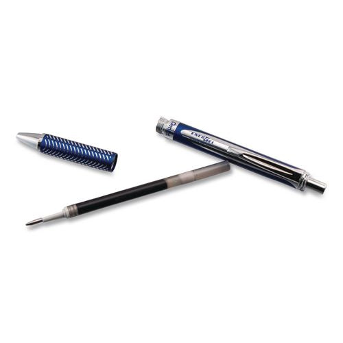 Image of Pentel® BL407C-A Energel Alloy Rt Gel Pen, Retractable, Medium 0.7 Mm, Black Ink, Blue Barrel