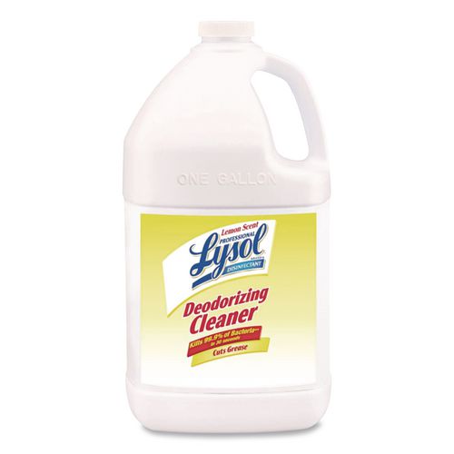 Image of Professional LYSOL® Brand 19200-99985 Disinfectant Deodorizing Cleaner Concentrate, 1 gal Bottle, Lemon Scent