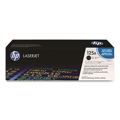 Image of HP CB540A HP 125a, (cb540a) Black Original Laserjet Toner Cartridge