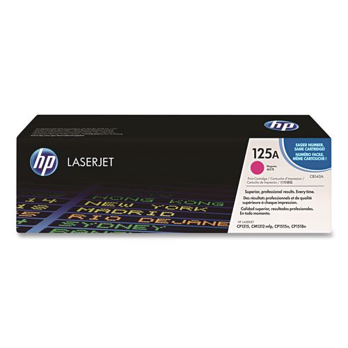 Image of HP CB543A HP 125a, (cb543a) Magenta Original Laserjet Toner Cartridge