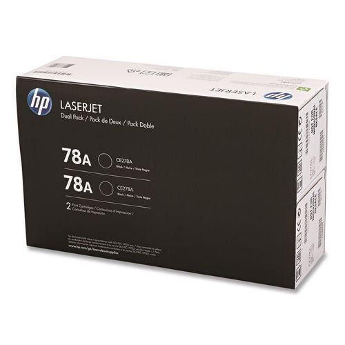 Image of HP CE278AD HP 78a, (ce278d) 2-Pack Black Original Laserjet Toner Cartridges