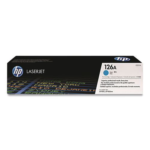 Image of HP CE311A HP 126a, (ce311a) Cyan Original Laserjet Toner Cartridge