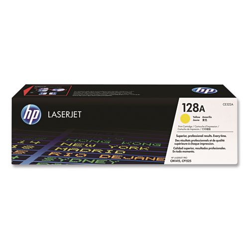 Image of HP CE322A HP 128a, (ce322a) Yellow Original Laserjet Toner Cartridge