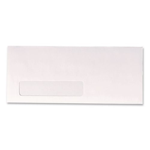 Image of Quality Park QUA90120 Invoice-Format Address-Window Envelope, #10, Commercial Flap, Gummed Closure, 4.13 x 9.5, White, 500/Box