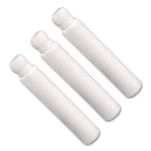 Image of Pentel® E10BP-K6 Eraser Refills For Pentel Side Fx And Twist-Erase Pencils, Cylindrical Rod, White, 3/tube