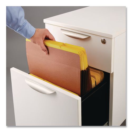 Image of Pendaflex® 45302 Premium Reinforced Expanding File Pockets, 7" Expansion, Letter Size, Red Fiber, 5/box