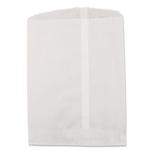 Image of Ross & Wallace Paper Products 05007500BX Grocery Bag, 30# Size, 30# Basis Weight, 7.5" x 10.5", White, 500/Box