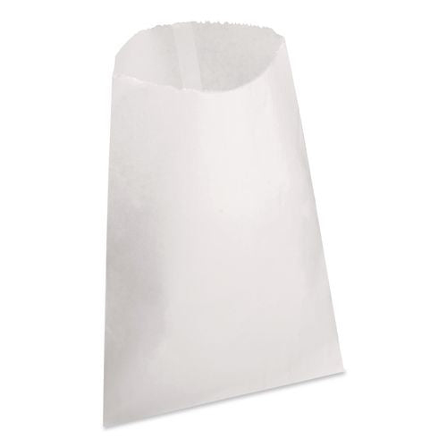 Image of Ross & Wallace Paper Products 05007500BX Grocery Bag, 30# Size, 30# Basis Weight, 7.5" x 10.5", White, 500/Box