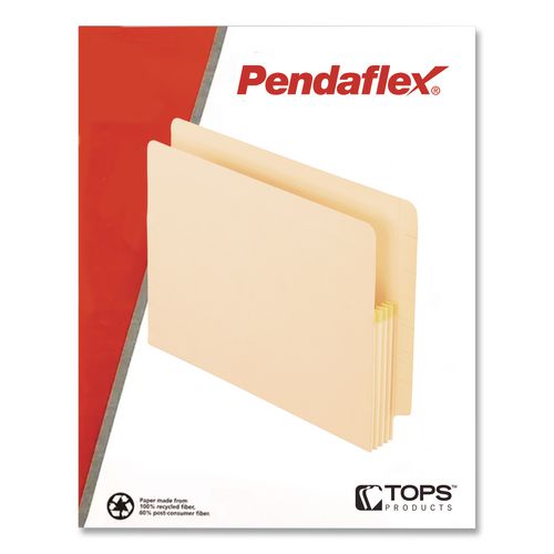Image of Pendaflex® 12832 Convertible End Tab File Pockets, 3.5" Expansion, Letter Size, Manila, 25/box
