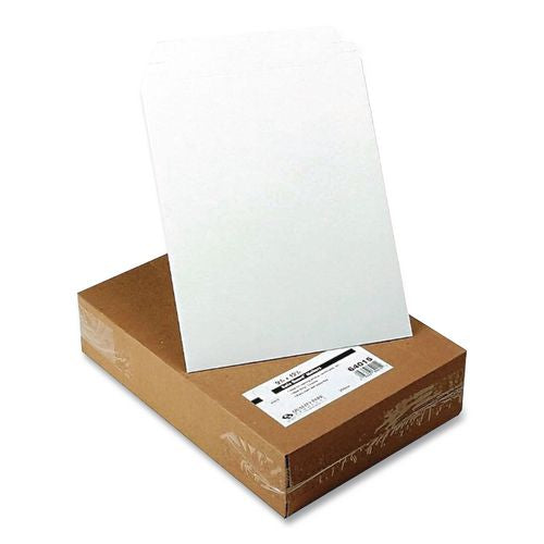 Image of Quality Park QUA64015 Photo/Document Mailer, Cheese Blade Flap, Redi-Strip Adhesive Closure, 9.75 x 12.5, White, 25/Box