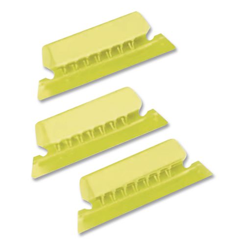Image of Pendaflex® 42 YEL Transparent Colored Tabs For Hanging File Folders, 1/5-Cut, Yellow, 2" Wide, 25/Pack