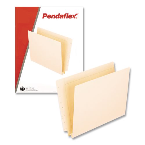 Image of Pendaflex® 16625 Manila End Tab Expansion Folders, Straight Tabs, Letter Size, 1.5" Expansion, Manila, 50/Box