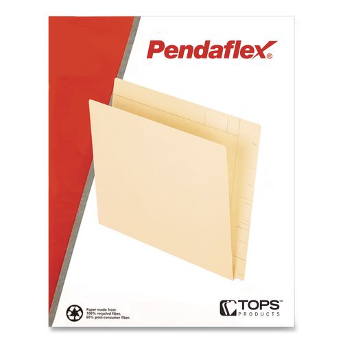 Image of PendaflexÂ® Manila Conversion Folders, Straight Tabs, Letter Size, 0.75" Expansion, Manila, 100/Box
