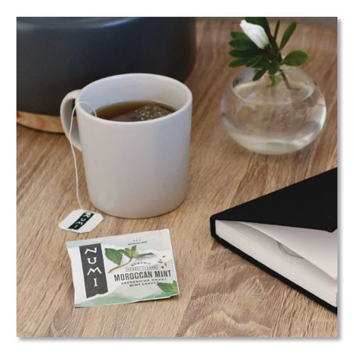 Image of Numi® Organic Teas and Teasans, 1.4 oz Filterbag, Moroccan Mint, 18/Box