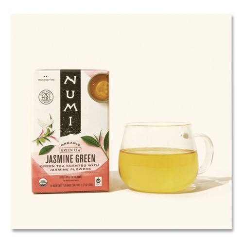 Image of Numi® 10108 Organic Teas And Teasans, 1.27 Oz, Jasmine Green, 18/box