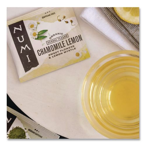 Image of Numi® 10150 Organic Teas And Teasans, 1.8 Oz, Chamomile Lemon, 18/box