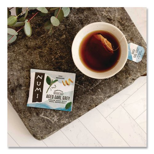Image of Numi® 10170 Organic Teas And Teasans, 1.27 Oz, Aged Earl Grey, 18/box