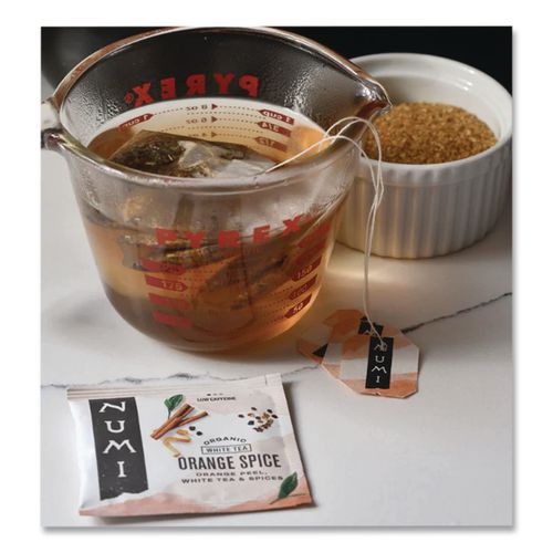 Image of Numi® 10240 Organic Teas And Teasans, 1.58 Oz, White Orange Spice, 16/box