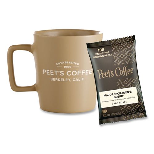 Image of Peet's Coffee & Tea® 504916 Coffee Portion Packs, Major Dickason's Blend, 2.5 Oz Frack Pack, 18/box