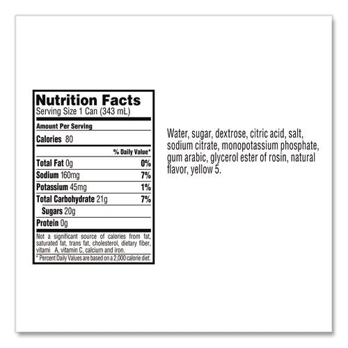 Image of Gatorade® QUA00901 Thirst Quencher Can, Lemon-Lime, 11.6oz Can, 24/carton