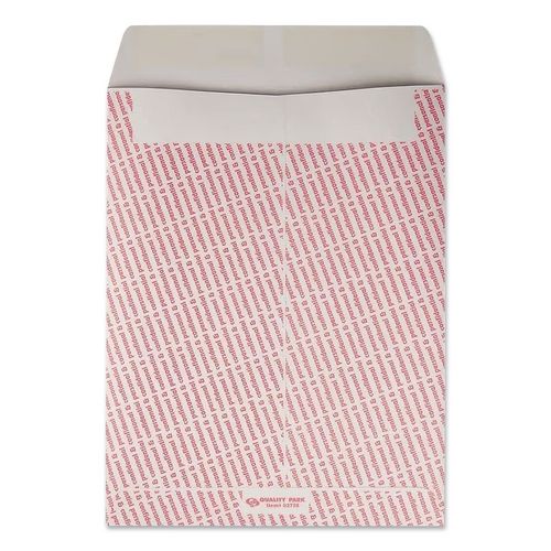 Image of Quality Park QUA63778 Gray/red Paper Gummed Flap Personal And Confidential Interoffice Envelope, #97, 10 X 13, Gray/red, 100/box