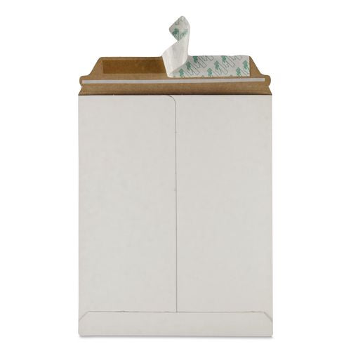 Image of Quality Park QUA64014 Photo/Document Mailer, Cheese Blade Flap, Redi-Strip Adhesive Closure, 9 x 11.5, White, 25/Box