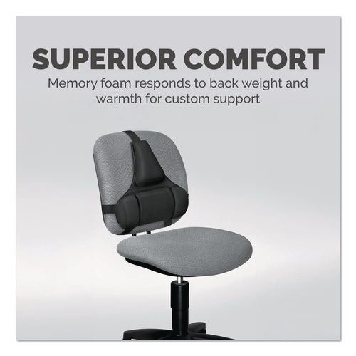 Image of Fellowes® 8037601 Professional Series Back Support With Microban Protection, 15 X 2 X 14.5, Black