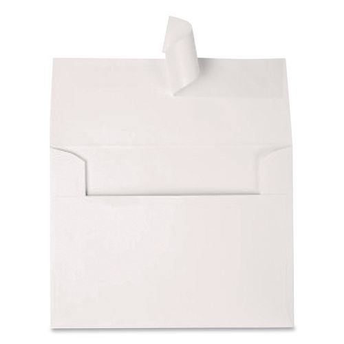 Image of Quality Park QUA10742 Greeting Card/Invitation Envelope, A-4, Square Flap, Redi-Strip Adhesive Closure, 4.5 x 6.25, White, 50/Box