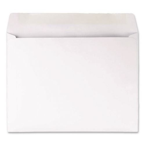 Image of Quality Park Open-Side Booklet Envelope, #10 1/2, Hub Flap, Gummed Closure, 9 X 12, White, 100/box