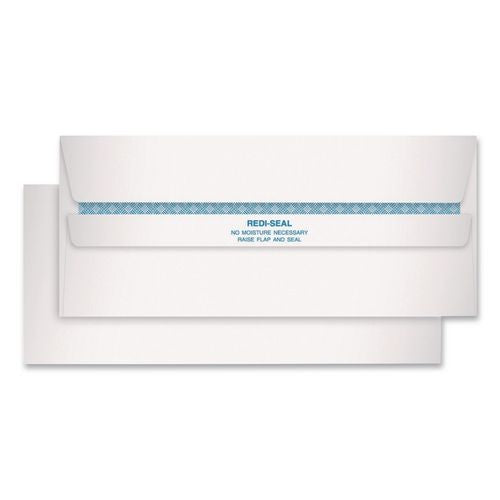 Image of Quality Park QUA11218 Redi-Seal Security-Tint Envelope, #10, Commercial Flap, Redi-Seal Adhesive Closure, 4.13 x 9.5, White, 500/Box