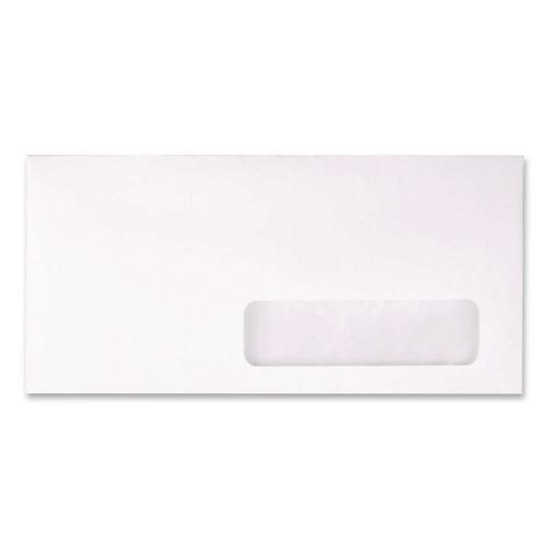 Image of Quality Park QUA21332 Address-Window Envelope, #10, Commercial Flap, Gummed Closure, 4.13 x 9.5, White, 500/Box