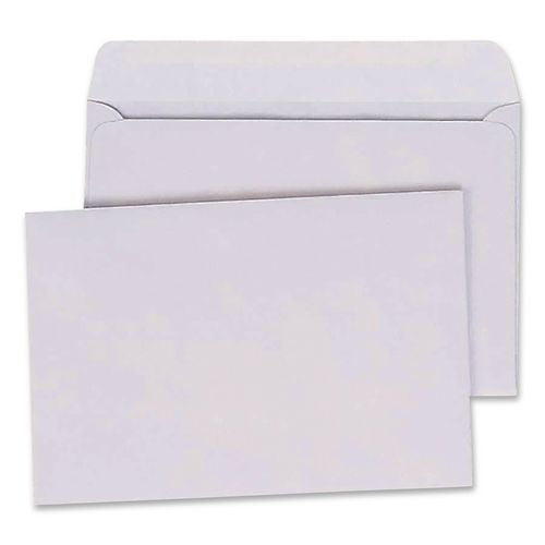 Image of Quality Park QUA37113 Open-Side Booklet Envelope, #6 1/2, Hub Flap, Gummed Closure, 6 X 9, White, 100/box