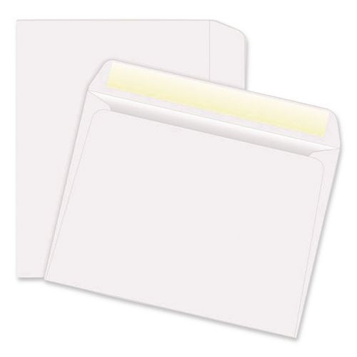 Image of Quality Park Open-Side Booklet Envelope, #6 1/2, Hub Flap, Gummed Closure, 6 X 9, White, 500/box