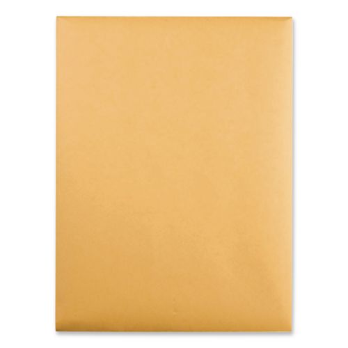 Image of Quality Park QUA37590 Clasp Envelope, 28 lb Bond Weight Kraft, #90, Square Flap, Clasp/Gummed Closure, 9 x 12, Brown Kraft, 250/Carton