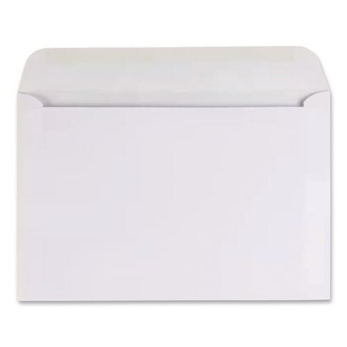 Image of Quality Park Open-Side Booklet Envelope, #13 1/2, Cheese Blade Flap, Gummed Closure, 10 X 13, White, 100/box