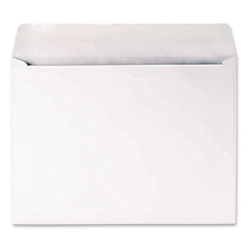 Image of Quality Park QUA37682 Open-Side Booklet Envelope, #10 1/2, Cheese Blade Flap, Gummed Closure, 9 X 12, White, 250/box