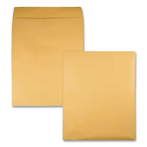 Image of Quality Park QUA42354 Jumbo Size Kraft Envelope, Cheese Blade Flap, Fold-Over Closure, 14 x 18, Brown Kraft, 25/Pack