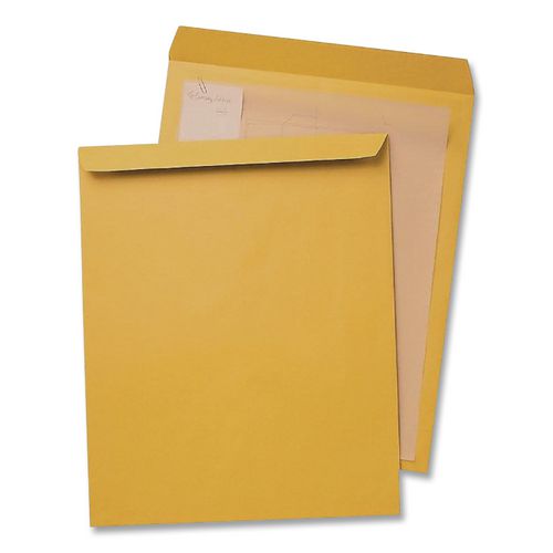 Image of Quality Park Jumbo Size Kraft Envelope, Cheese Blade Flap, Fold-Over Closure, 15 x 20, Brown Kraft, 25/Pack