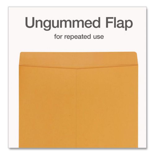 Image of Quality Park QUA42356 Jumbo Size Kraft Envelope, Cheese Blade Flap, Fold-Over Closure, 17 x 22, Brown Kraft, 25/Pack