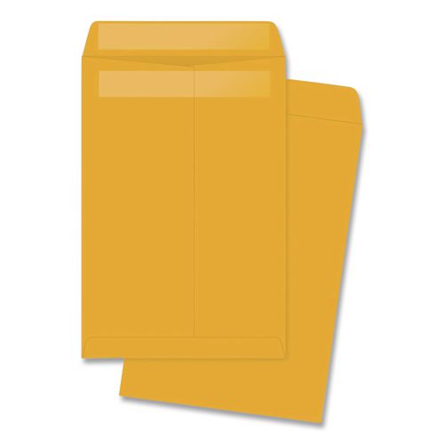 Image of Quality Park QUA43167 Redi-Seal Catalog Envelope, #1, Cheese Blade Flap, Redi-Seal Adhesive Closure, 6 x 9, Brown Kraft, 100/Box